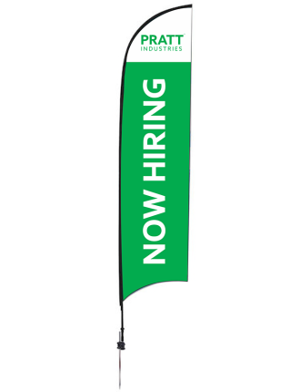 13 Foot Premium Razor Hiring Sail Sign Kit Copy